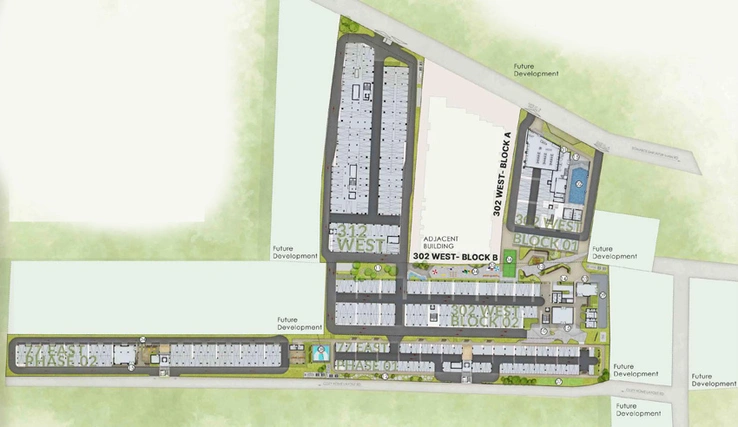 Master Plan of Modern 302 West in Sompura, Bangalore - Image 197068