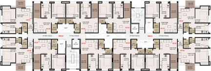 Floor Plan of Aakar Olive Homes in Charholi, Pune - Image 197110