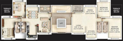 Floor Plan of Aditya Comfort Zone Plus in Balewadi, Pune - Image 197149