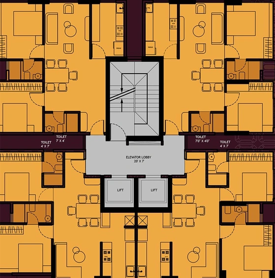 Floor Plan of Viyan Manikya in Mahim West, Mumbai - Image 197169