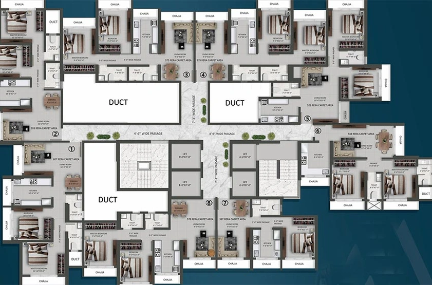 Floor Plan of Pramanik Walchand Avenue in Mira Road East, Thane - Image 197188