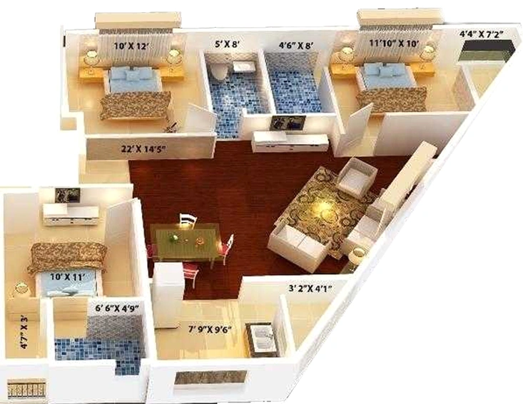 3 BHK Flat in SreeReddy Royal in Banaswadi, Bangalore - Image 825120