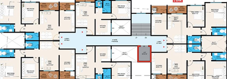 Floor Plan of Lonkar Celestia in Mundhwa, Pune - Image 197373