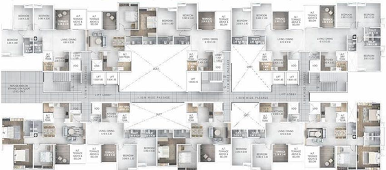 Floor Plan of Lohia Unika in Hadapsar, Pune - Image 197402