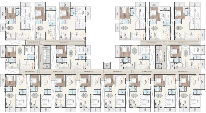 Floor Plan of Greennesto O2 in Haralur, Bangalore - Image 197433