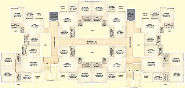 Floor Plan of Tricon Sunshine Hills in Pisoli, Pune - Image 197445