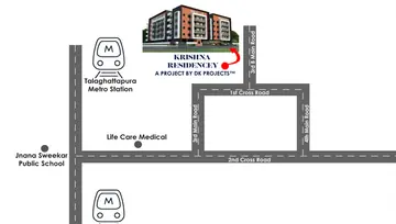 Location of DK Krishna Residency - Image 197487