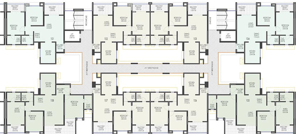 Floor Plan of Sacho Sai Pleasure in Wakad, Pune - Image 197542