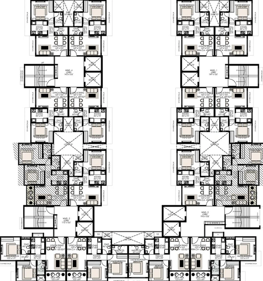 Floor Plan of Raj Vega in Andheri East, Mumbai - Image 197552