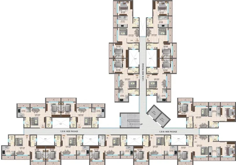 Floor Plan of Shree Super Homez in Virar West, Palghar - Image 197682