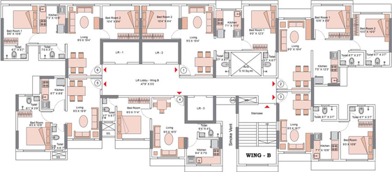 Floor Plan of Vaibhavlaxmi Eastsyde in Ghatkopar East, Mumbai - Image 31603