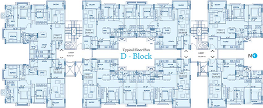 Floor Plan of Ramky One North in Yelahanka, Bangalore - Image 197861
