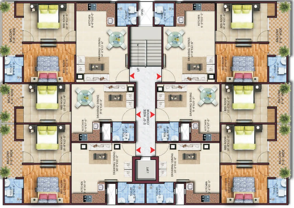 Floor Plan of Vihaan Galaxy in Ecotech 3, Greater Noida - Image 197867