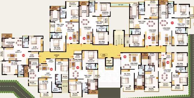 Floor Plan of Perody Guru in Bommanahalli, Bangalore - Image 197908