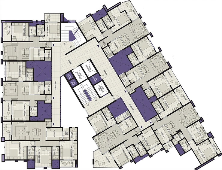 Floor Plan of Anshul 7 in Bavdhan, Pune - Image 197944