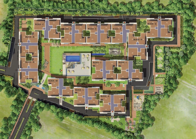 Master Plan of SJR Mayfair Residences in Sarjapur Road, Bangalore - Image 197949