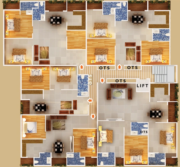 Floor Plan of SreeReddy Arma in Banaswadi, Bangalore - Image 197984