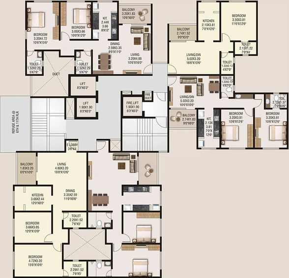 Floor Plan of Blueroof Sylva in Sus, Pune - Image 197999