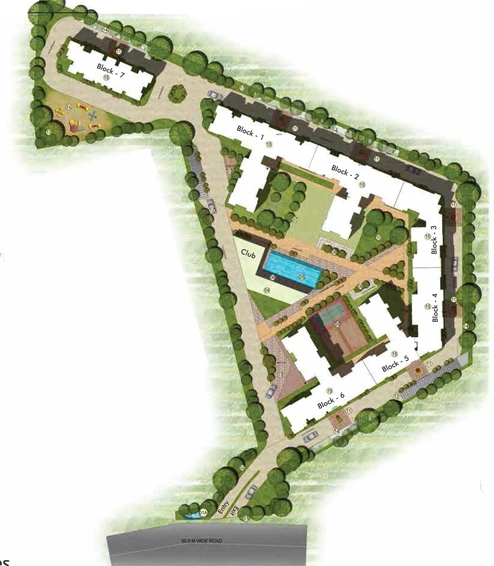 Master Plan of Sterling Infinia in Koramangala, Bangalore - Image 198030