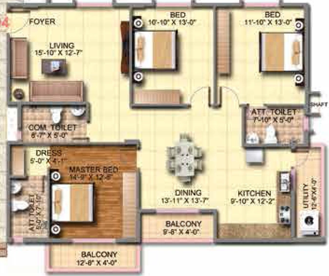 3 BHK Flat in Sumadhura Pranavam MTB in Whitefield, Bangalore - Image 825352
