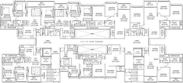 Floor Plan of Global Inspira in Hinjewadi, Pune - Image 198097