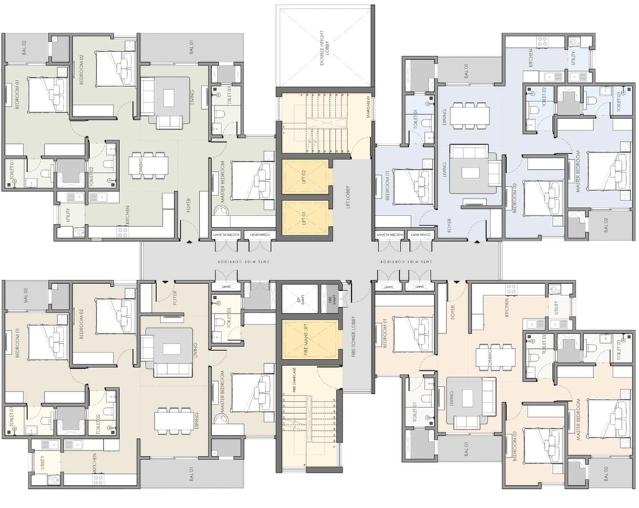 Floor Plan of Suyug The 1 in Sarjapur Road, Bangalore - Image 198098