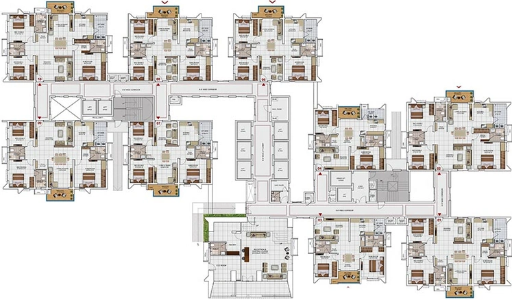 Floor Plan of My Home Vipina in Tellapur, Hyderabad - Image 198157