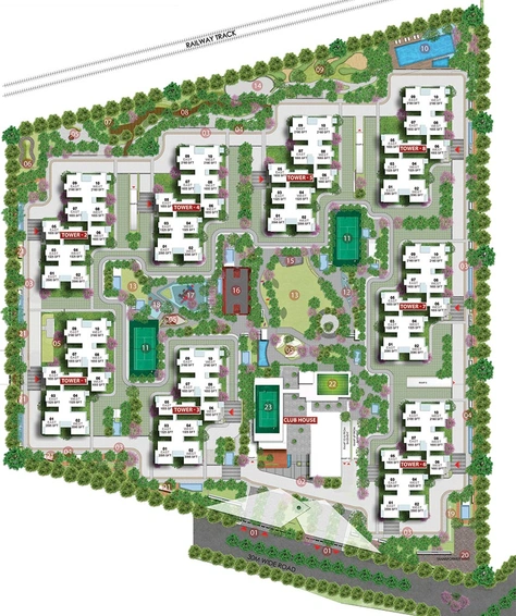 Master Plan of My Home Vipina in Tellapur, Hyderabad - Image 198158