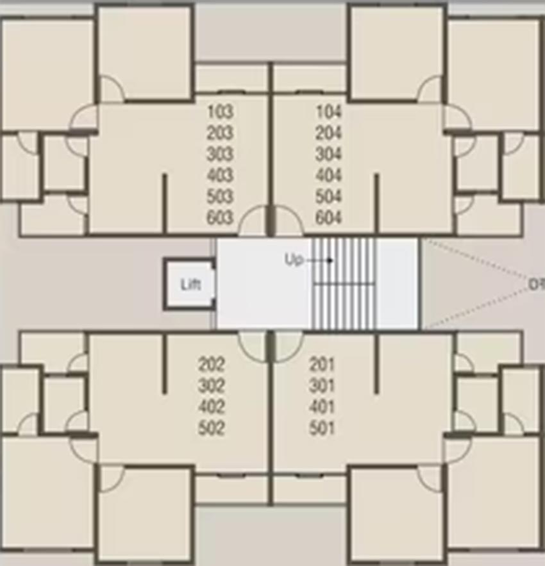 Floor Plan of Aarav Shivay Sky in Waghodia Road, Vadodara - Image 198139