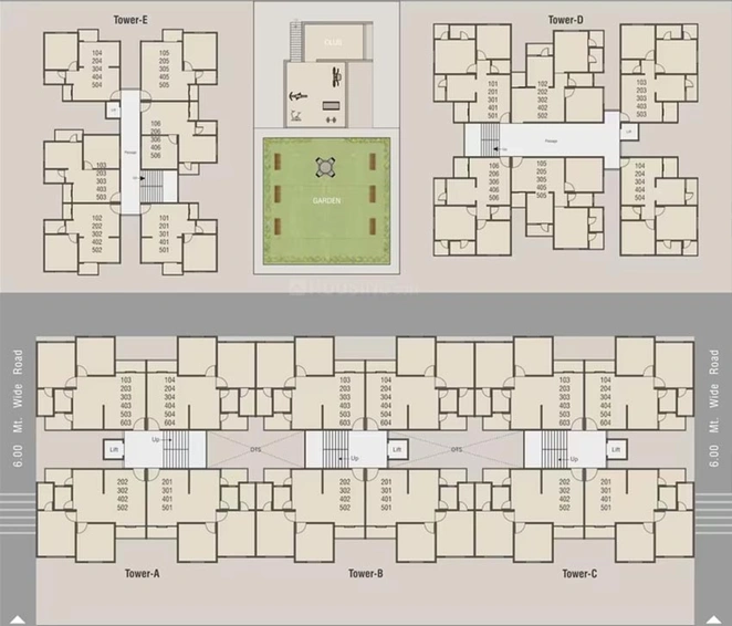 Master Plan of Aarav Shivay Sky in Waghodia Road, Vadodara - Image 198140