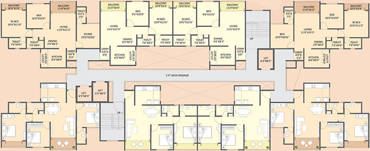 Floor Plan of Infini Jagtap City in Wadmukhwadi, Pune - Image 198177