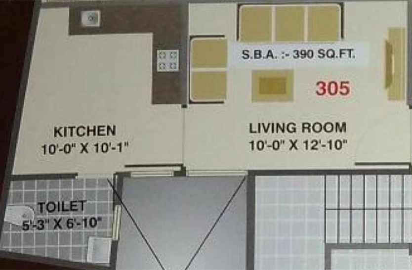 1 RK Flat in AP Shree Balaji Icon in Vishwas Colony, Vadodara - Image 825389