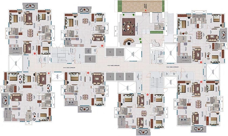 Floor Plan of My Home Akrida in Gopanpally, Hyderabad - Image 198240
