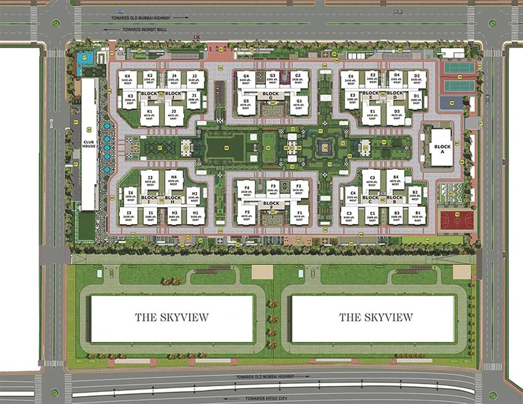 Master Plan of My Home Bhooja in Hitech City, Hyderabad - Image 198268