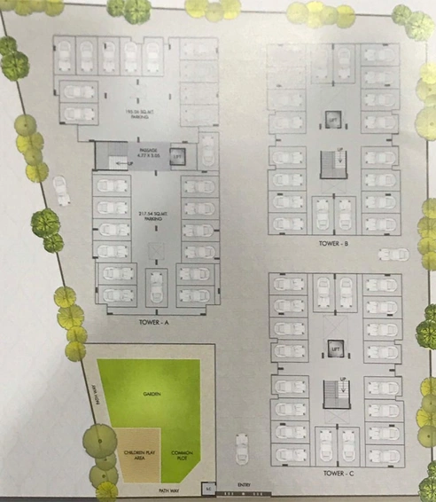 Floor Plan of Shiv Shivay Residency in Harni, Vadodara - Image 198293