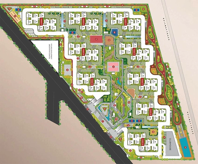 Master Plan of My Home Tridasa in Tellapur, Hyderabad - Image 198408