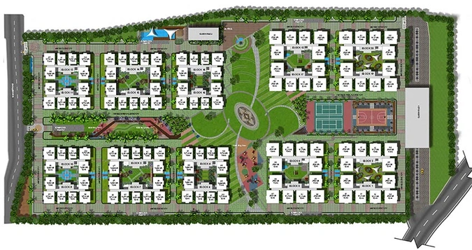 Master Plan of My Home Vihanga in Gachibowli, Hyderabad - Image 198425