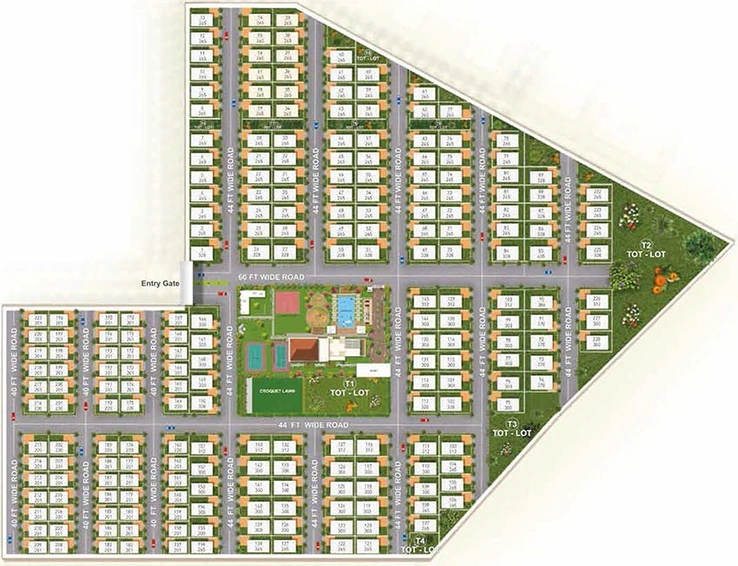 Master Plan of Ramky Gardenia Grove Villas in Tukkuguda, Hyderabad - Image 198498