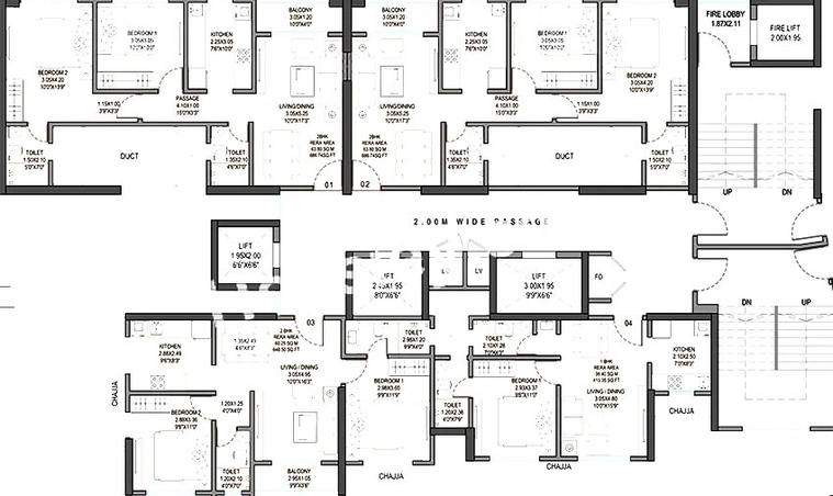 Floor Plan of GBD Evana Heights in Parel in Parel East, Mumbai - Image 198533