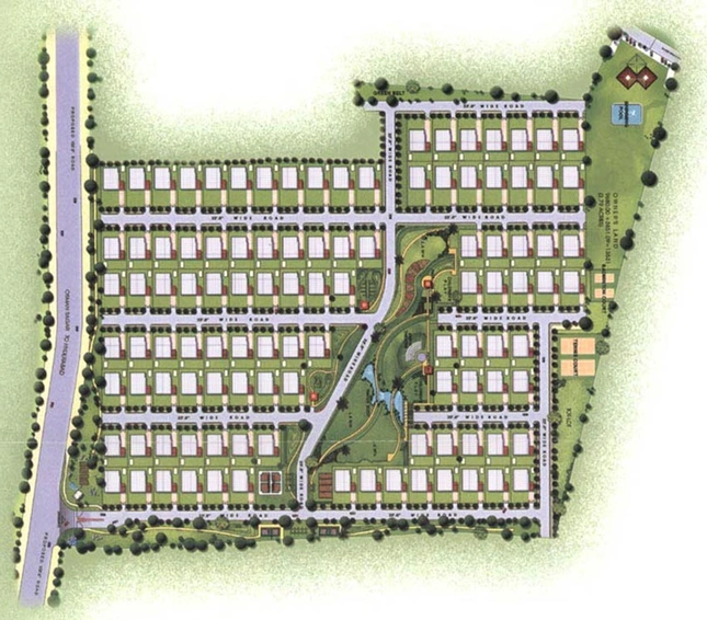 Master Plan of NK Leasing Villa Greens in Gandipet, Hyderabad - Image 198571