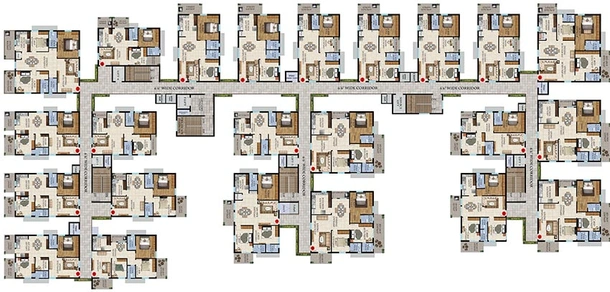 Floor Plan of Riddhi Taranto in Kollur, Hyderabad - Image 198647
