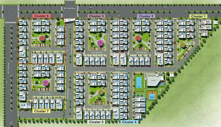 Master Plan of Ramky The Huddle in Tukkuguda, Hyderabad - Image 198666
