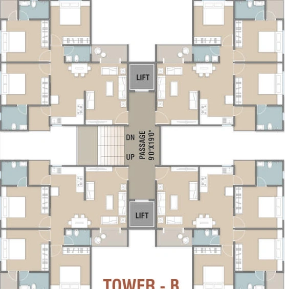 Floor Plan of Shree Radhe Shyam in Sevasi, Vadodara - Image 198674