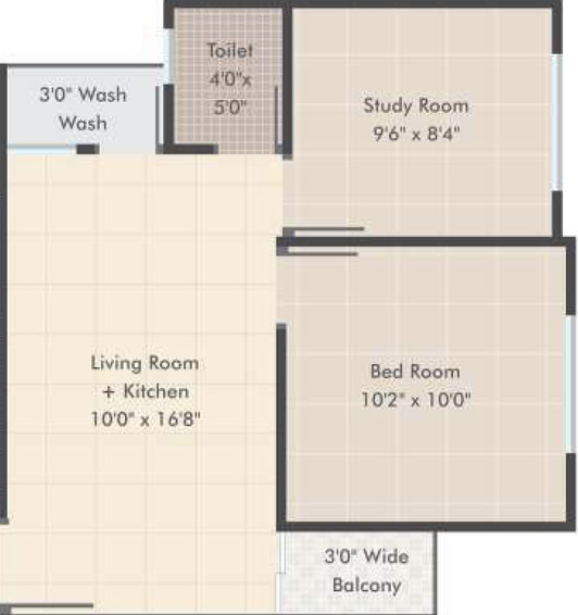 2 BHK Flat in Shree Ram Residency in Tarsali, Vadodara - Image 825533