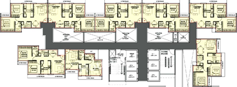 Floor Plan of RDP Raunak Fortuna in Shilphata, Thane - Image 198758