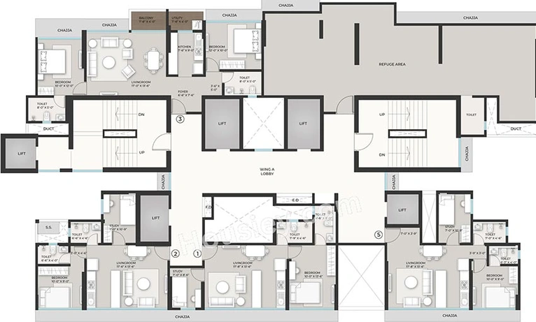 Floor Plan of AVS Rudraksh Towers in Mulund West, Mumbai - Image 198766