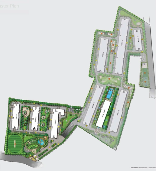 Master Plan of Adarsh Parkland in Varthur, Bangalore - Image 205191