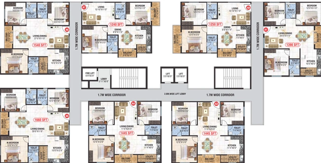 Floor Plan of Saranya Swarovski in Whitefield, Bangalore - Image 198832