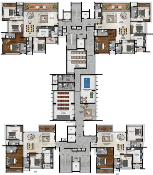 Floor Plan of Radiance Platinum in Koramangala, Bangalore - Image 198854