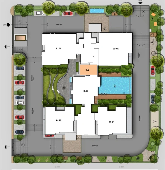 Master Plan of Radiance Platinum in Koramangala, Bangalore - Image 198855